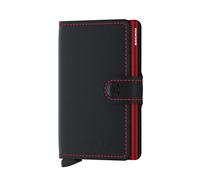 Secrid- Secrid Mini Wallet Matte Brick Leather, Black Red, RFID Wallet,S