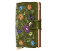 Secrid Miniwallet Stitch Floral Leather Wallet