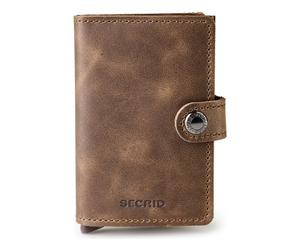 Secrid Miniwallet Vintage credit card case wallet RFID leather 6.5 cm brown