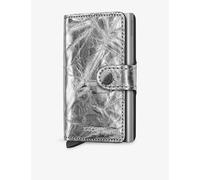 Secrid Secrid Miniwallet Crunch Leather Wallet Silver
