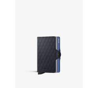 Secrid Secrid Twinwallet Leather and Aluminium Card Holder Top-Titanium-Blue