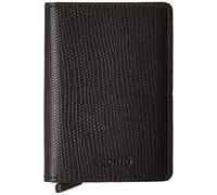 SECRID Slim Wallet Genuine Rango Leather RFID Safe Card Case for Max 12 Cards, Black, slim