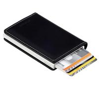 Secrid Slim Wallet Leather Black, RFID Safe Card case
