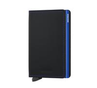 Secrid Slimwallet Matte Black & Blue 68 x 102 x 16mm