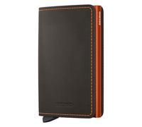 Secrid | Slimwallet Matte | Truffle/Orange | Front Pocket Wallet One Size