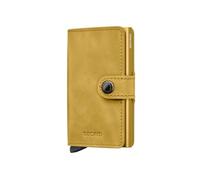Secrid The MiniWallet is compact in size but a large capacity. The exterior vintage leather cover can hold bills, receipts and cards, while in the aluminium cardprotector