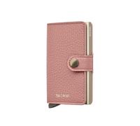 Secrid The MiniWallet is compact in size but amazing capacity. The matte leather cover can hold bills, receipts and cards, while in the aluminium cardprotector