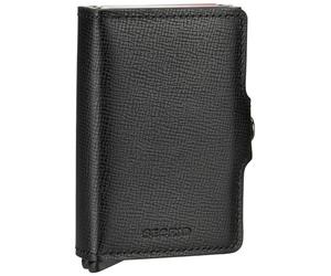 Secrid Unisex Double Envelope Card Holder, Black, 24 mm Slim, Black, 24mm Slim, Classic