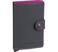 Secrid Unisex Mini Wallet Travel Accessory Card Holder Envelope, Black-Fuchsia, 10,2 x 6,5 x 2,1 cm, Durable