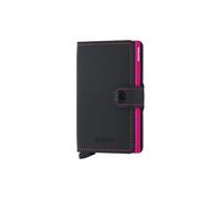 Secrid Unisex Mini Wallet Travel Accessory Card Holder Envelope, Black-Fuchsia, 10,2 x 6,5 x 2,1 cm, Durable