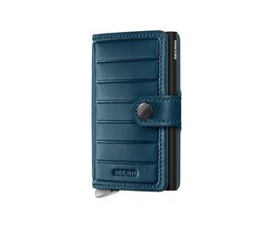 Secrid Unisex Miniwallet Emboss Lines Teal size OS | Wallets Outlet | Unisex | Cyan OS
