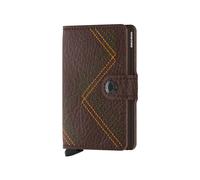 Secrid Unisex Miniwallet Stitch Linea Espresso size OS | Wallets Outlet | Unisex OS