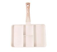Section Divided Breakfast Pan,- Nonstick Multi-Section Pan | Egg Poacher with Multiple Compartments, Divided Grill Skillet, Portable and Versatile Breakfast Cooking Pan for Eggs, Steak, Split Baking