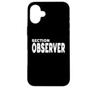 SECTION OBSERVER Trial race official motorcycle motorsport Case for iPhone 16 Plus
