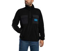 Section Zip Neck Fleece Black S