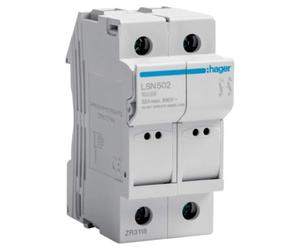 Sectionable Fuse Holder (LSN502) Type L38 2P 32A 2 Modules 690V