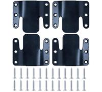 Sectional Sofa Brackets | Universal Locking Connectors with 24 Screw Secure Sofa Connector Kit | 4pcs Metal Sofa Clips to Join Sections of Mobili Sofa