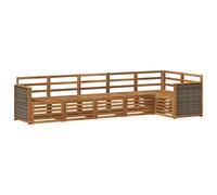 vidaXL Sofa Sets 6 pcs Natural Solid Acacia Wood