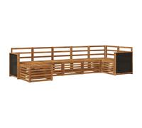 Sectional Sofa Set 7 pcs Solid Acacia Wood Outdoor Garden Furniture vidaXL