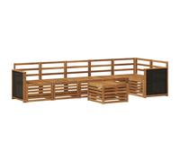 Sectional Sofa Set 7 pcs Solid Acacia Wood Sets Garden Furniture Patio vidaXL