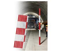 Sectional Survey Pole & Prism Rod Set for Land Surveying,High-Visibility Poles for Road Construction & Site Layout(800cm/315inches)