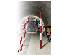 Sectional Survey Pole & Prism Rod Set for Land Surveying,High-Visibility Poles for Road Construction & Site Layout(200cm/78.7inches)