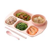 Sectioned Food Plate, Practical Meal Separation Tray System, Portion Control Divided Plate, Easy Clean Dining Organizer Tableware, Compartment with Balanced Design, Eating for Office Daycare