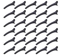 Sectioning isse a card, Professional Styling and Hairdressing Essentials, Ideal for Cutting, Colouring and Roller Setting, Pack of 30 Plastic isse a card in 8 cm Black