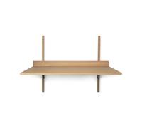 Sector Desk Oak/Black Brass