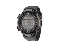 Sector Men's Digital Watch with LCD Dial Digital Display and Black PU Strap R3251172125