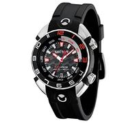 Sector Men's Watch R3251178225 in Collection Shark Master, 3 H and S with Black Dial and Black Strap