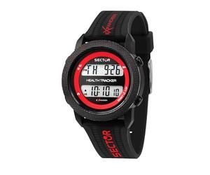 Sector No Limits Men's Watch, Collection EX-17, in Plastic, Polyurethane, with Polyurethane Strap - R3251277001, Black/White, Strip