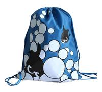 Secuinu Drawstring Backpack Swimming for Kids - Boys and Grils Waterproof Swim Bag for Beach Dance Travel Yoga Bag (Blue Fish)
