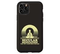 Secular Meditation Peace with Skepticism Mindfulness Case for iPhone 11 Pro