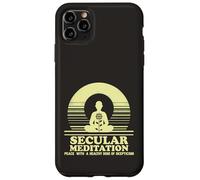 Secular Meditation Peace with Skepticism Mindfulness Case for iPhone 11 Pro Max