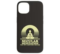 Secular Meditation Peace with Skepticism Mindfulness Case for iPhone 13