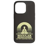 Secular Meditation Peace with Skepticism Mindfulness Case for iPhone 13 Pro
