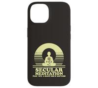 Secular Meditation Peace with Skepticism Mindfulness Case for iPhone 14