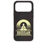 Secular Meditation Peace with Skepticism Mindfulness Case for iPhone 17 Pro Max