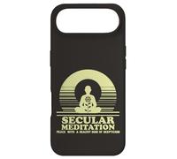 Secular Meditation Peace with Skepticism Mindfulness Case for iPhone Air