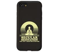 Secular Meditation Peace with Skepticism Mindfulness Case for iPhone SE (2020) / 7/8