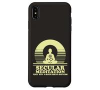 Secular Meditation Peace with Skepticism Mindfulness Case for iPhone XS Max