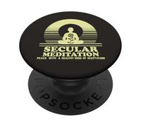 Secular Meditation Peace with Skepticism Mindfulness PopSockets Adhesive PopGrip