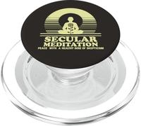 Secular Meditation Peace with Skepticism Mindfulness PopSockets PopGrip for MagSafe