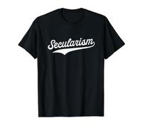 Secularism - Retro University Aesthetic Sports Value Graphic T-Shirt, Men, Black, L
