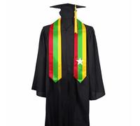 SECUNL Myanmar Burma Flag Graduation Stole Sash,Myanmar Burma Flag Graduation Shawl Sash Stole Wraps Scarf For International Study Pride Women Men, Myanmar Burma-08, 72x6inch
