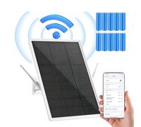 SECUPOE Solar WiFi Repeater Outdoor 2.4GHz Wi-Fi Range Extender 300Mbps Wireless Internet Signal Booster Built-in 26000mAh Battery IP66 Waterproof