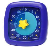 Secura 60-Minute Visual Timer, Silent Study Timer for Kids and Adults, Time Management Countdown Timer for Teaching (Starry Sky)