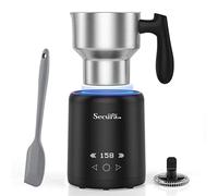 Secura Coffee Milk Frother, 5-IN-1 Electric Milk Steamer with Detachable Stainless Steel Jug Automatic Hot/Cold Foam and Hot Chocolate Maker with LED Touch Screen, Temperature Display, Dishwasher Safe
