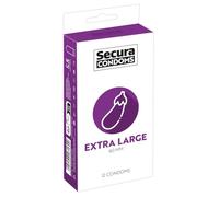 Secura Extra Large 12Pcs Box Condoms Transparent 18 cm